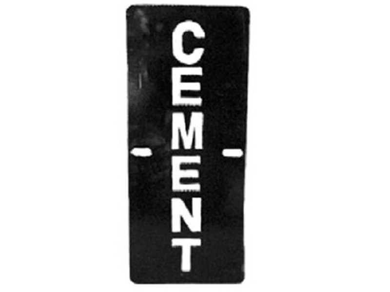 Cement Sign